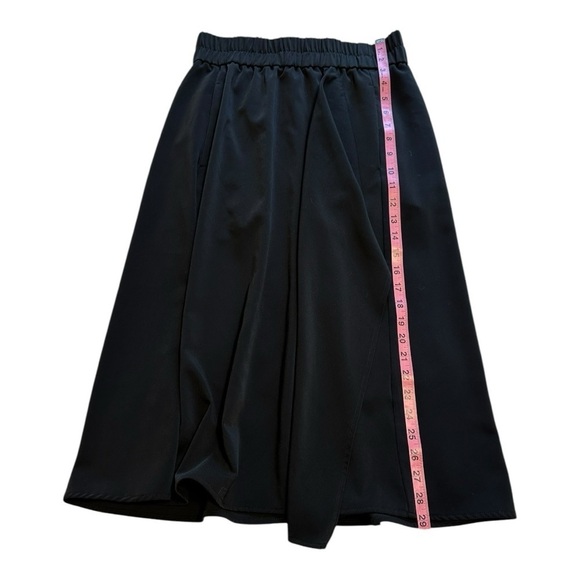 InWear Black Midi Abana Skirt - Ruffle With Split Elastic Waist - Size 8 - Picture 11 of 11